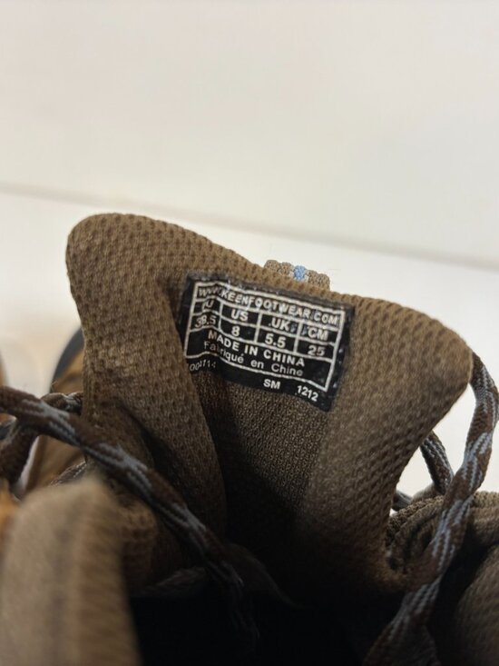 Keen Targhee II Hiking Boots Womens Size 8 Brown Blue Leather Waterproof - Picture 6 of 6